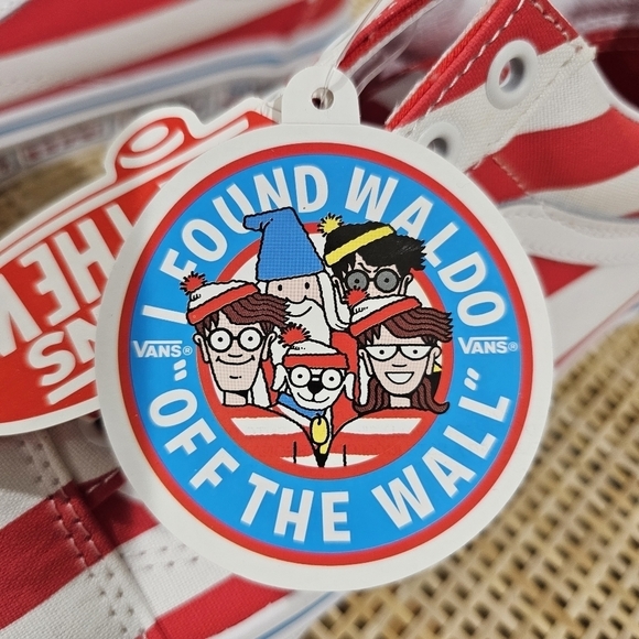 Vans Old Skool, (Where's Waldo?) International Stripes, Unisex M5.5, W7, NWT - Picture 10 of 16